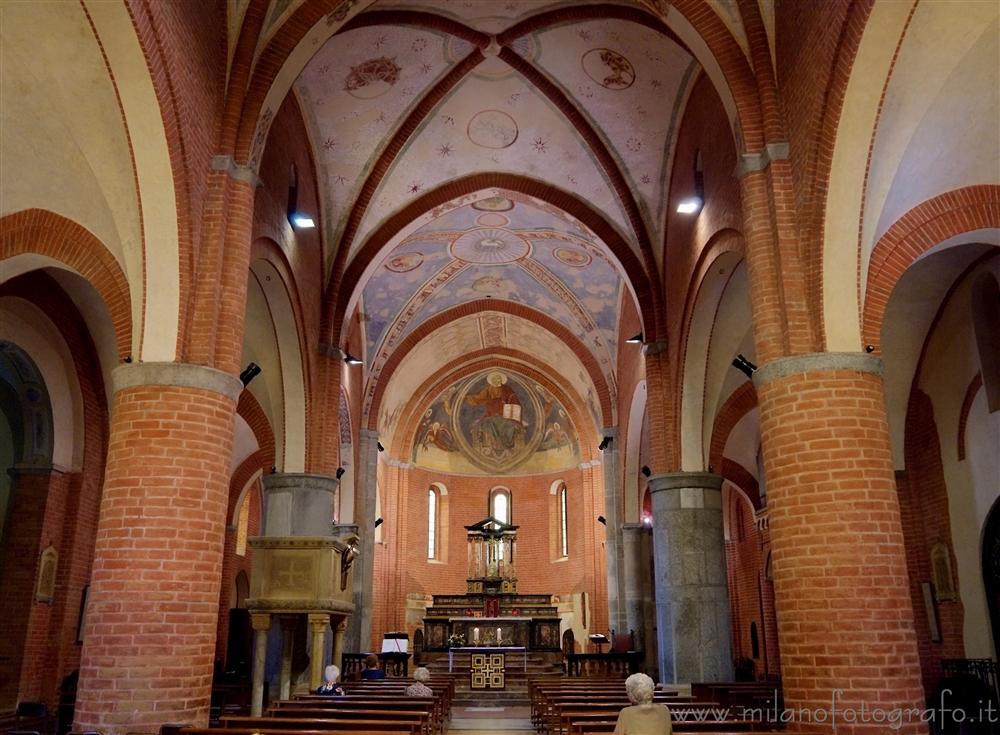 Milan (Italy) - Ineriors of the Church of Santa Maria Rossa in Crescenzago